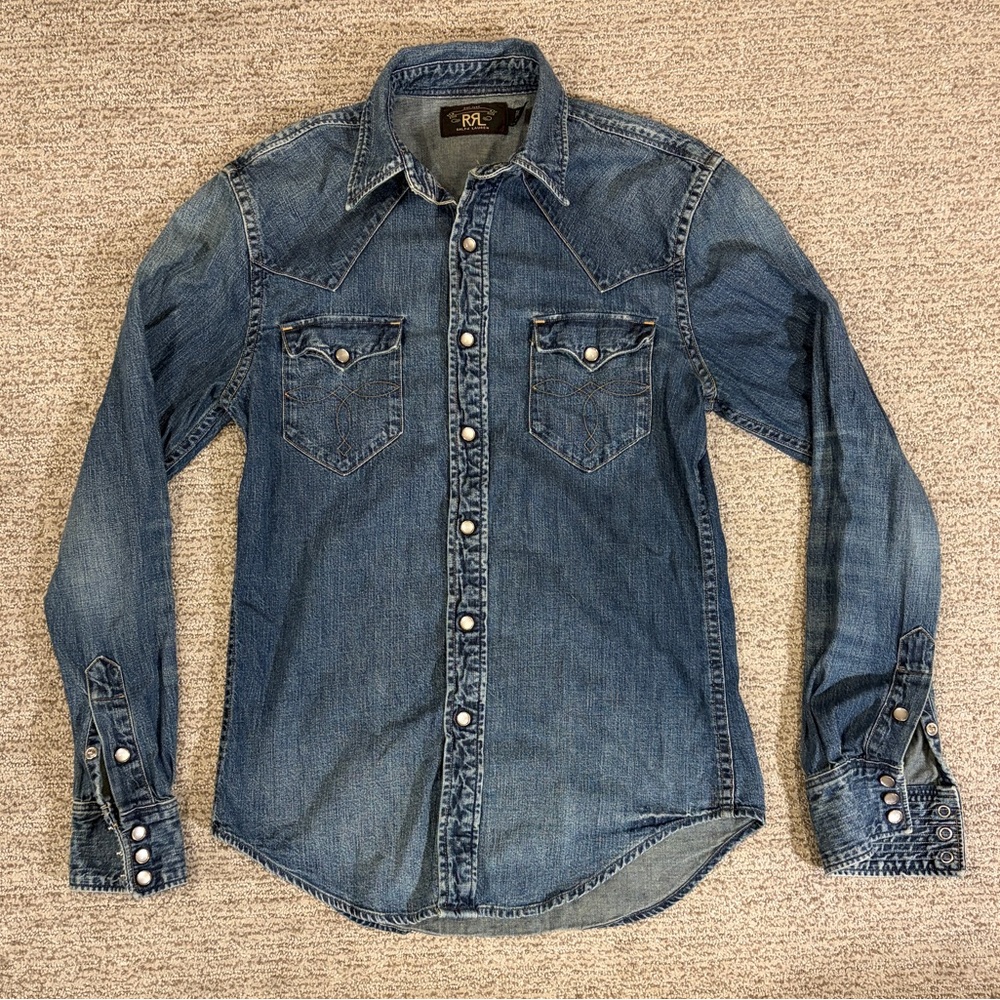 Ralph Lauren RRL Men's Indigo Denim Shirt size small